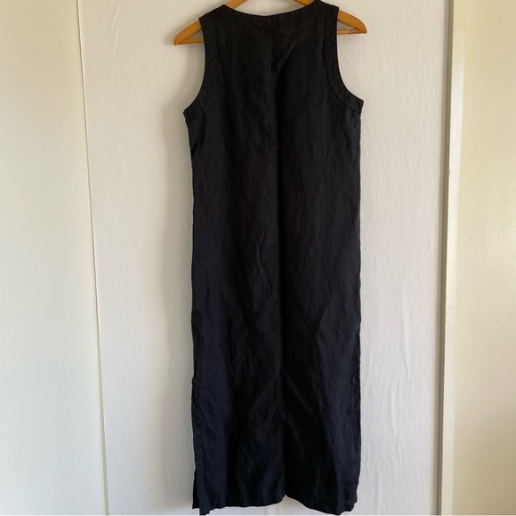Black Linen Dress Size M - Picture 10 of 13